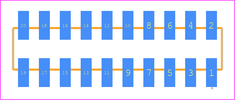 SMM-110-02-F-D-TR - SAMTEC PCB footprint - Other - Other - SMM-110-02-XX-D-TR