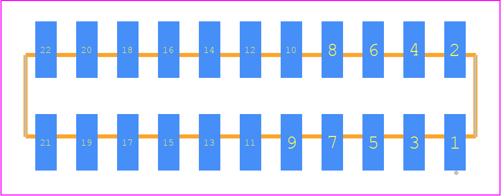 SMM-111-02-F-D-TR - SAMTEC PCB footprint - Other - Other - SMM-111-02-XX-D-TR