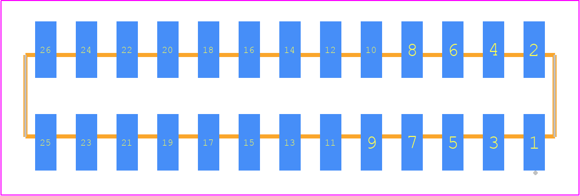SMM-113-02-L-D-TR - SAMTEC PCB footprint - Other - Other - SMM-113-02-XX-D-TR