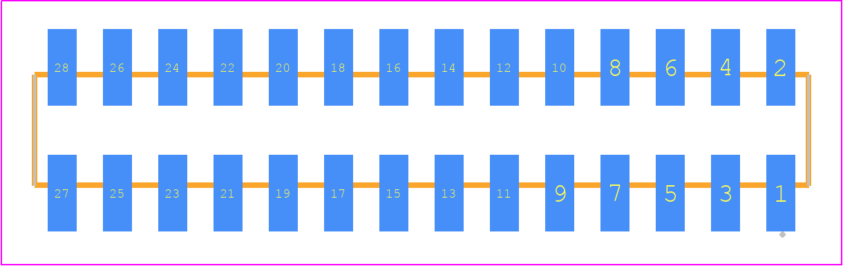 SMM-114-02-H-D-TR - SAMTEC PCB footprint - Other - Other - SMM-114-02-XX-D-TR