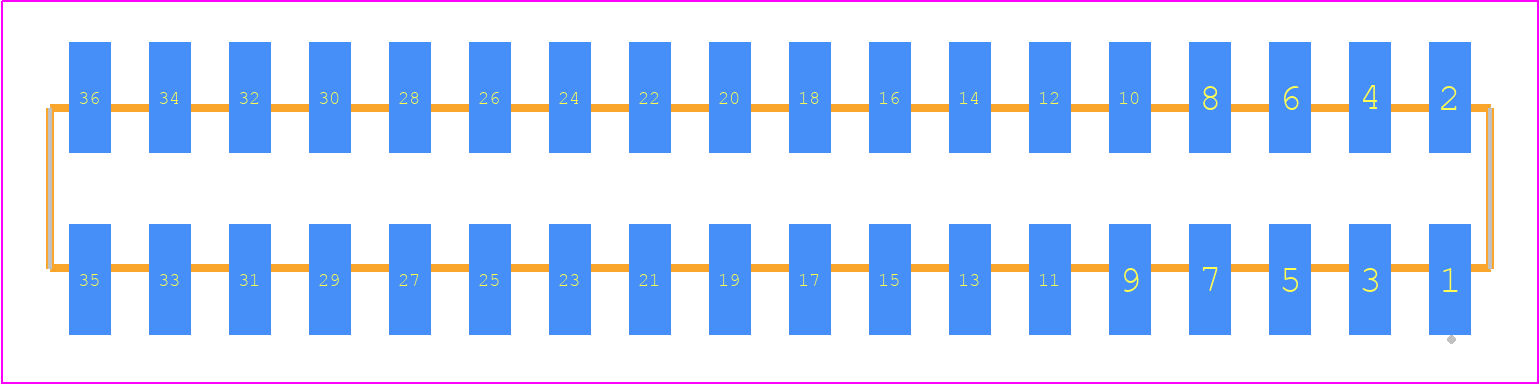 SMM-118-02-F-D-TR - SAMTEC PCB footprint - Other - Other - SMM-118-02-XX-D-TR