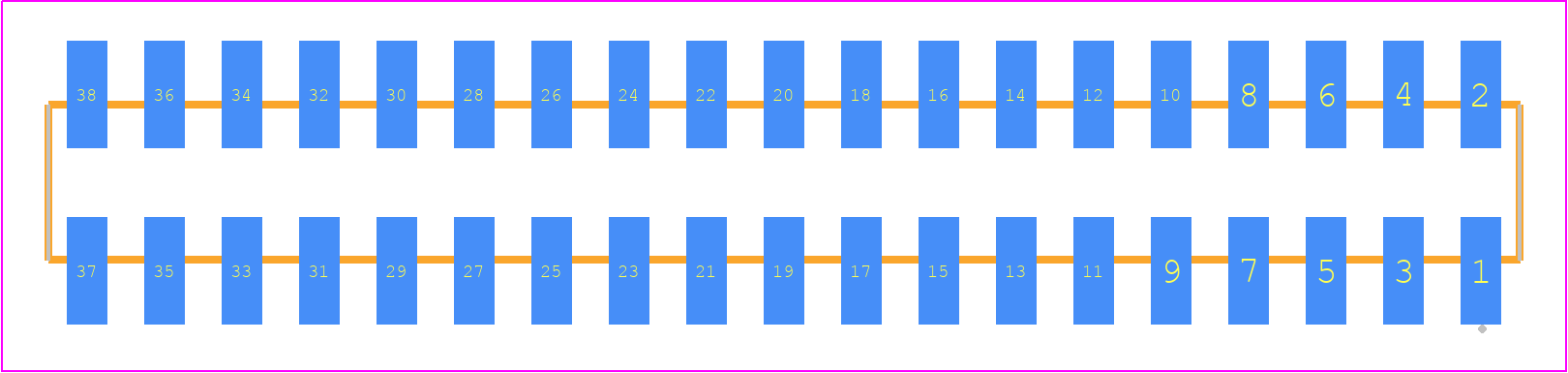 SMM-119-02-S-D-TR - SAMTEC PCB footprint - Other - Other - SMM-119-02-XX-D-TR