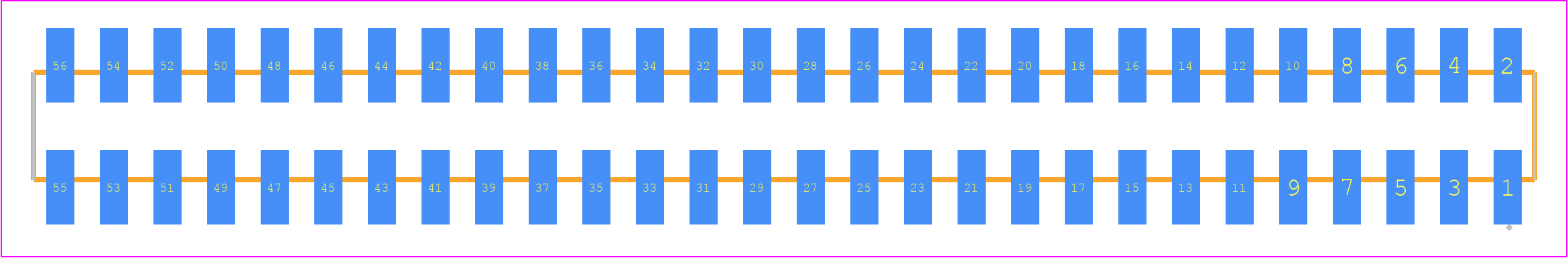 SMM-128-02-F-D-TR - SAMTEC PCB footprint - Other - Other - SMM-128-02-XX-D-TR