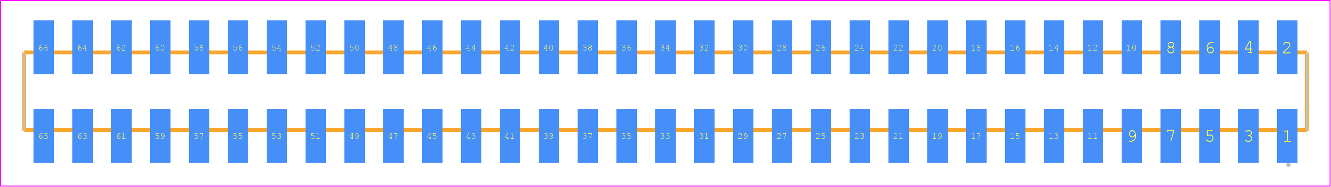 SMM-133-02-S-D-TR - SAMTEC PCB footprint - Other - Other - SMM-133-02-XX-D-TR