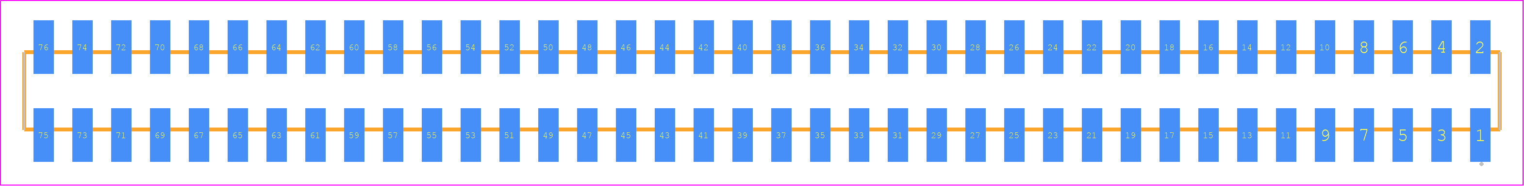 SMM-138-02-L-D-TR - SAMTEC PCB footprint - Other - Other - SMM-138-02-XX-D-TR