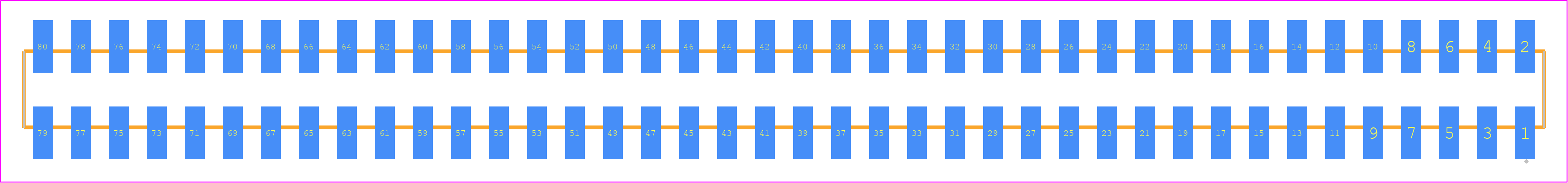 SMM-140-02-F-D-TR - SAMTEC PCB footprint - Other - Other - SMM-140-02-XX-D-TR