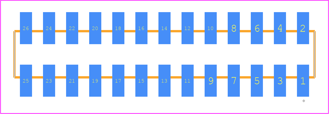 SMM-113-02-F-D-K-TR - SAMTEC PCB footprint - Other - Other - SMM-113-02-XX-D-K-TR