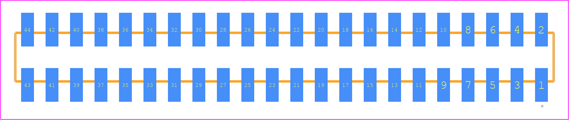 SMM-122-02-SM-D - SAMTEC PCB footprint - Other - Other - SMM-122-02-XX-D