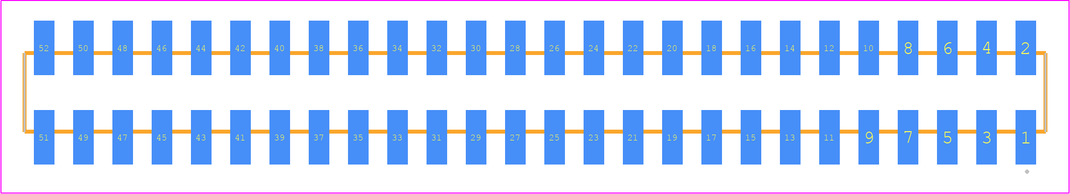 SMM-126-02-F-D - SAMTEC PCB footprint - Other - Other - SMM-126-02-XX-D