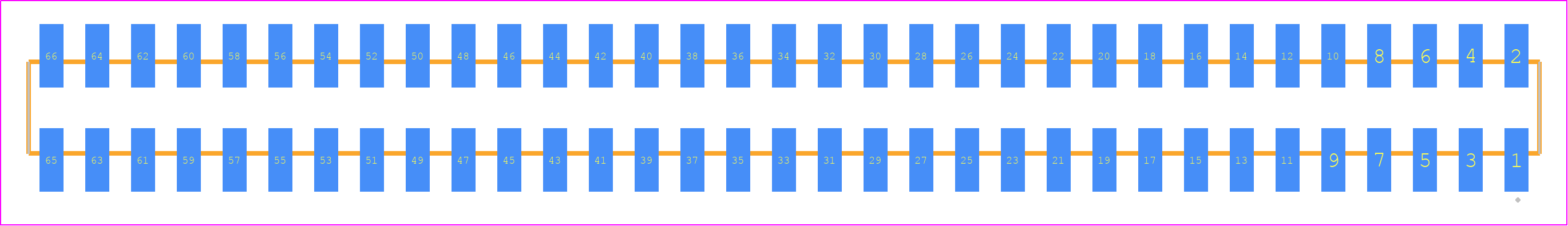 SMM-133-02-L-D - SAMTEC PCB footprint - Other - Other - SMM-133-02-XX-D