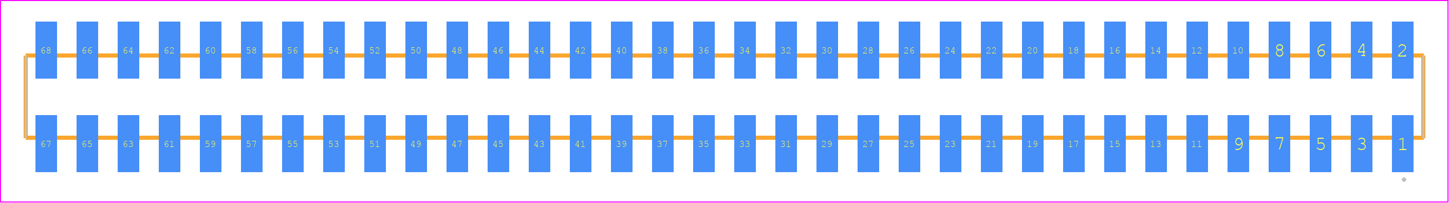 SMM-134-02-S-D - SAMTEC PCB footprint - Other - Other - SMM-134-02-XX-D