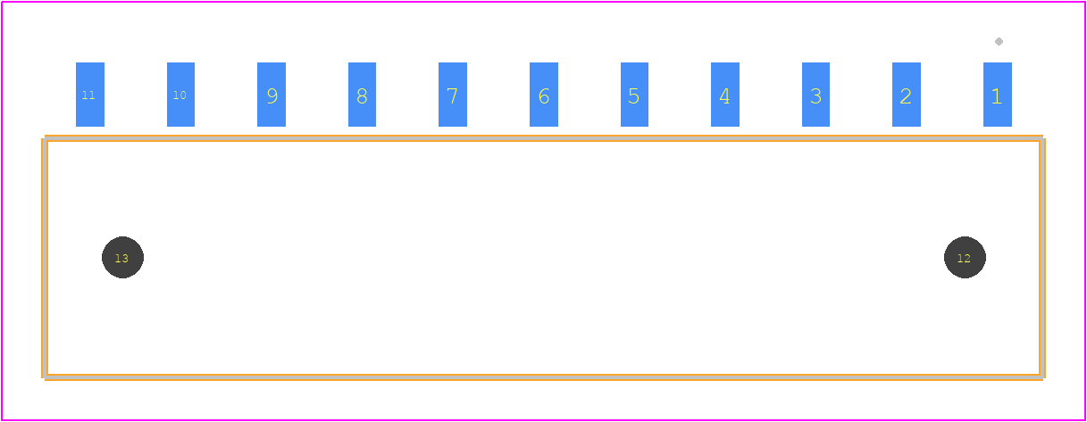 SIB-111-02-F-S-LC - SAMTEC PCB footprint - Other - Other - SIB-111-02-F-S-LC