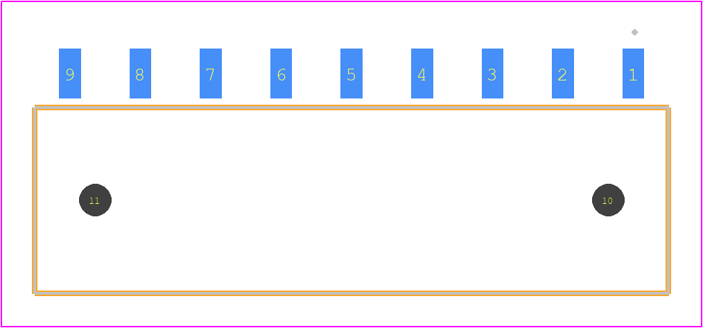 SIB-109-02-F-S-LC - SAMTEC PCB footprint - Other - Other - SIB-109-02-F-S-LC