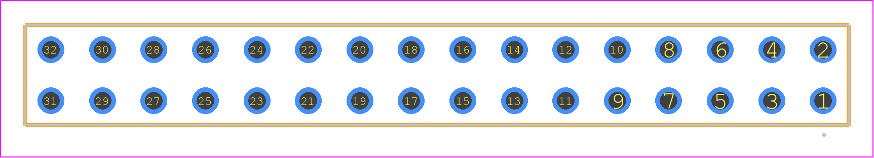 SLW-116-01-F-D - SAMTEC PCB footprint - Other - Other - SLW-116-01-X-D