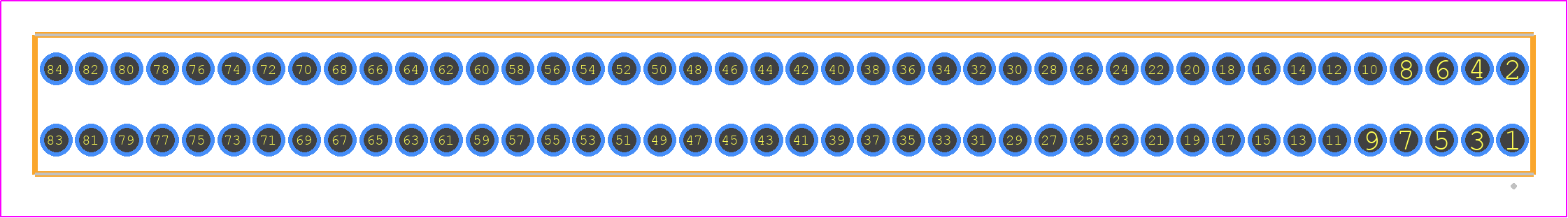 SLM-142-01-L-D - SAMTEC PCB footprint - Other - Other - SLM-142-01-X-D