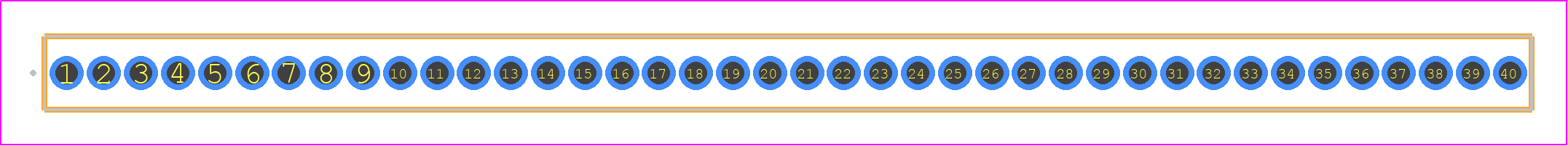 SLM-140-01-L-S - SAMTEC PCB footprint - Other - Other - SLM-140-01-X-S