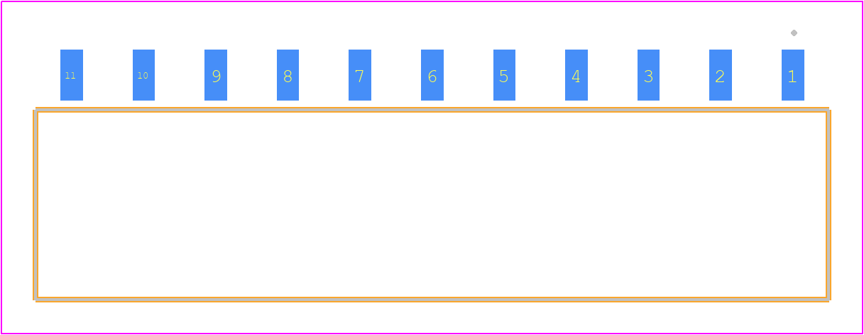 SIB-111-02-F-S - SAMTEC PCB footprint - Other - Other - SIB-111-02-F-S