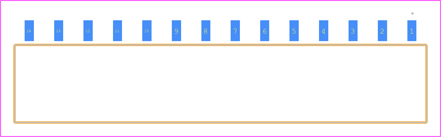 SIB-114-02-F-S - SAMTEC PCB footprint - Other - Other - SIB-114-02-F-S