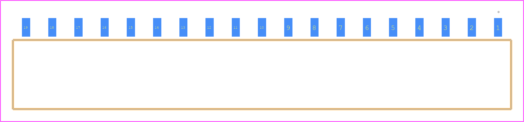 SIB-119-02-F-S - SAMTEC PCB footprint - Other - Other - SIB-119-02-F-S