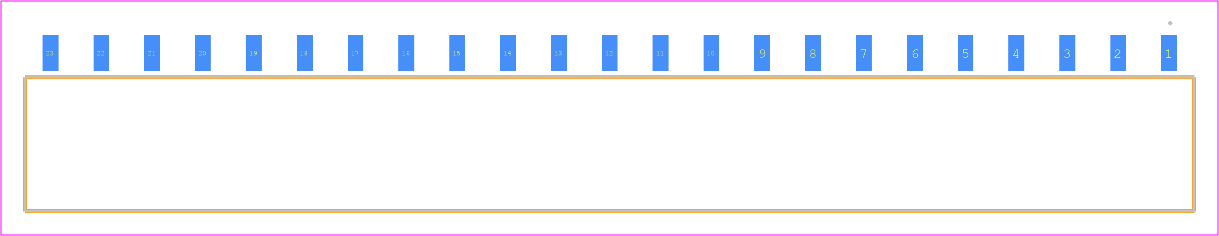 SIB-123-02-F-S - SAMTEC PCB footprint - Other - Other - SIB-123-02-F-S