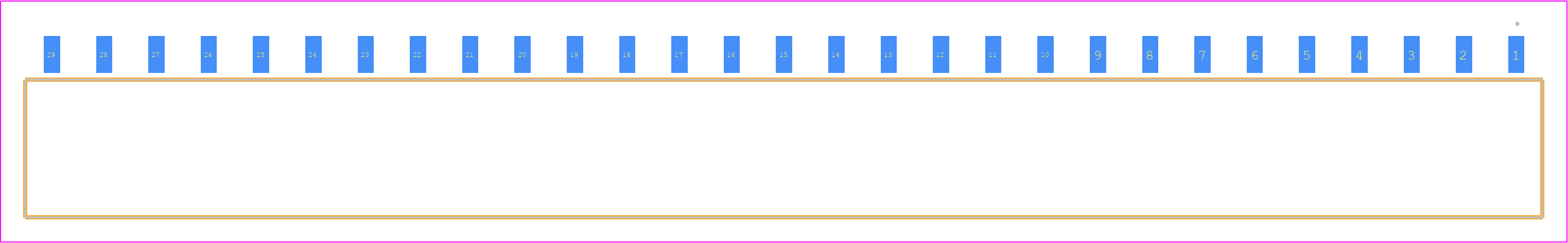 SIB-129-02-F-S - SAMTEC PCB footprint - Other - Other - SIB-129-02-F-S