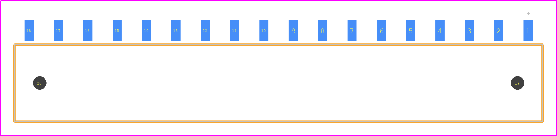 SIB-118-02-F-S-LC - SAMTEC PCB footprint - Other - Other - SIB-118-02-F-S-LC