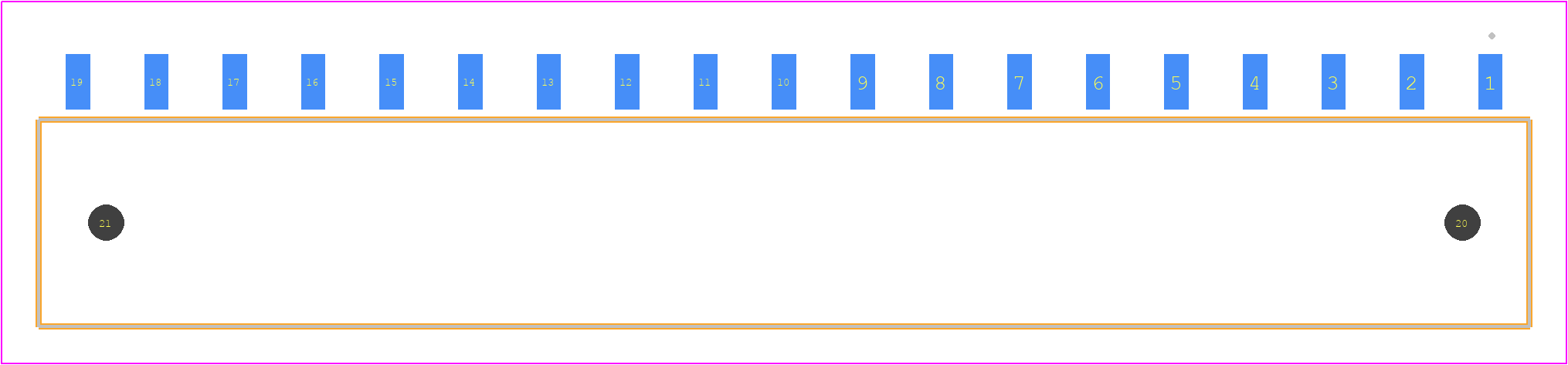 SIB-119-02-F-S-LC - SAMTEC PCB footprint - Other - Other - SIB-119-02-F-S-LC