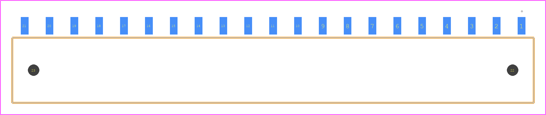 SIB-121-02-F-S-LC - SAMTEC PCB footprint - Other - Other - SIB-121-02-F-S-LC