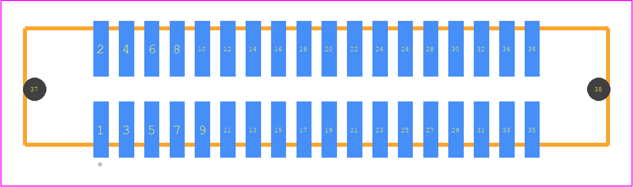 SHF-118-01-L-D-SM-LC-TR - SAMTEC PCB footprint - Other - Other - SHF-118-01-X-D-SM-LC-TR