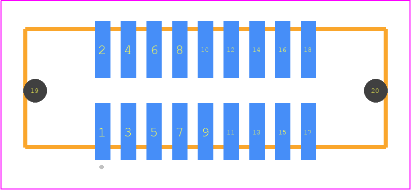 SHF-109-01-F-D-SM-LC - SAMTEC PCB footprint - Other - Other - SHF-109-01-X-D-SM-LC