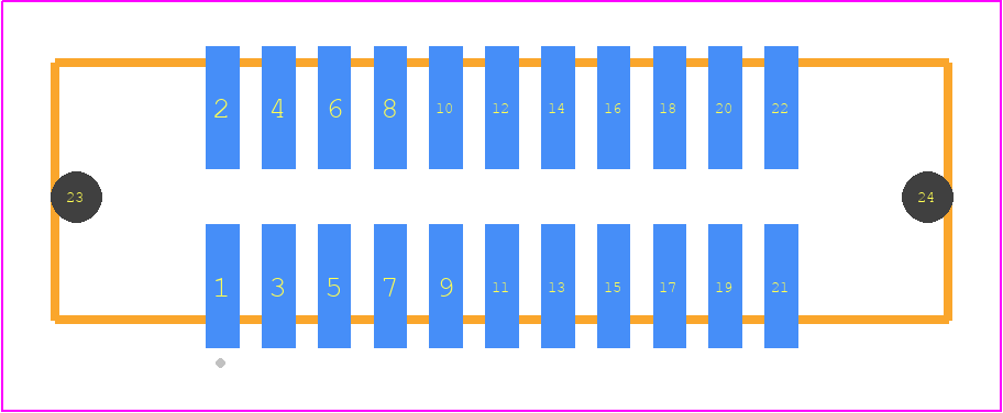 SHF-111-01-S-D-SM-LC - SAMTEC PCB footprint - Other - Other - SHF-111-01-X-D-SM-LC