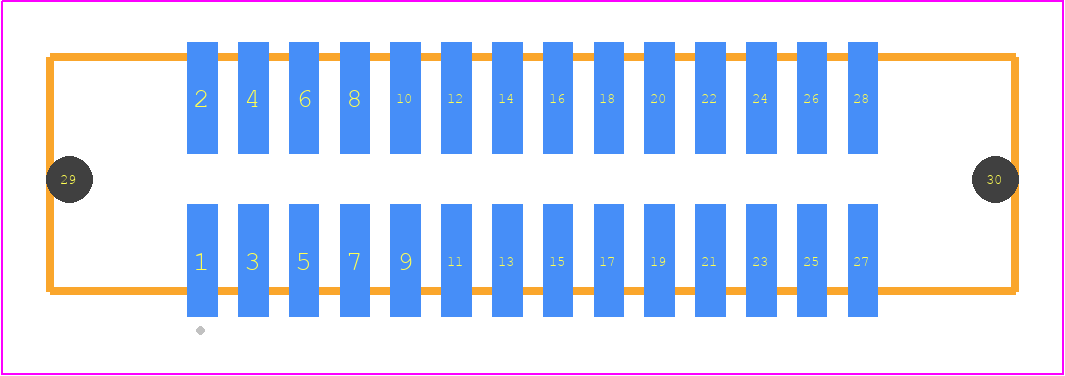 SHF-114-01-F-D-SM-LC - SAMTEC PCB footprint - Other - Other - SHF-114-01-X-D-SM-LC