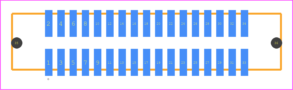 SHF-117-01-F-D-SM-LC - SAMTEC PCB footprint - Other - Other - SHF-117-01-X-D-SM-LC