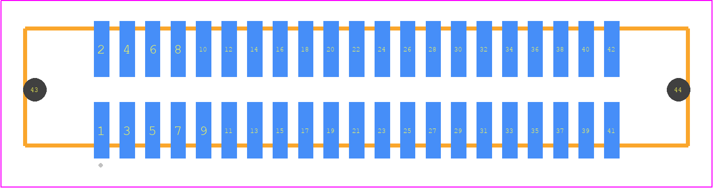 SHF-121-01-S-D-SM-LC - SAMTEC PCB footprint - Other - Other - SHF-121-01-X-D-SM-LC