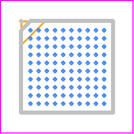 STM32L4P5VGY6TR - STMicroelectronics PCB footprint - BGA - BGA - WLCSP 100 4.5x4.5x0.6 P 0.4 mm
