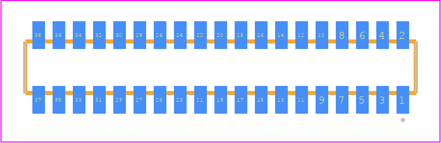 CLM-119-02-F-D-P-TR - SAMTEC PCB footprint - Other - Other - CLM-119-02-XX-D-Y-TR