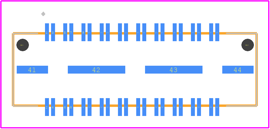 QTH-020-04-L-D-DP-A - SAMTEC PCB footprint - Other - Other - QTH-020-01-L-D-DP-A-K-1