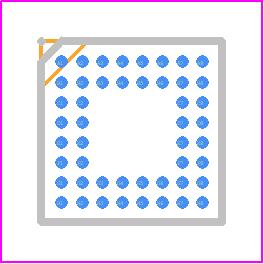 PI2DDR3212NCE - Diodes Incorporated PCB footprint - BGA - BGA - 48-Pin TFBGA