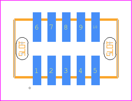 G125-MS11005L2P - Harwin PCB footprint - Other - Other - G125-MS11005L2P