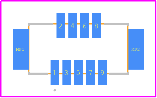 DF9B-9S-1V(69) - Hirose PCB footprint - Other - Other - DF9B-9S-1V(69)-2