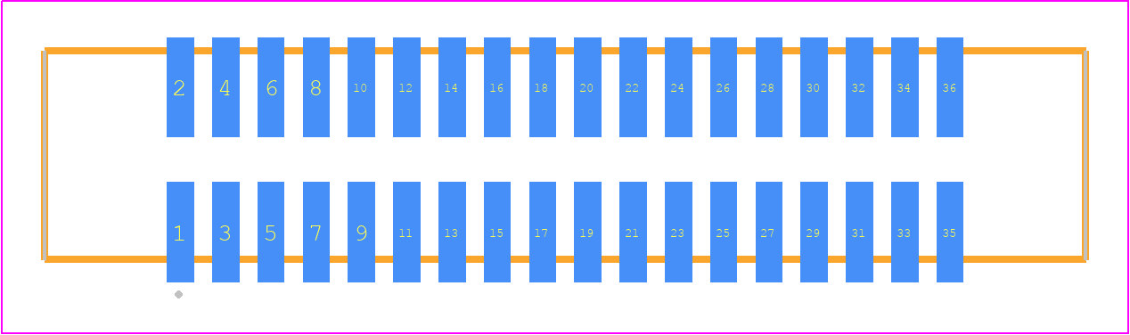 SHF-118-01-F-D-SM-K-TR - SAMTEC PCB footprint - Other - Other - SHF-118-01-X-D-SM-K-TR