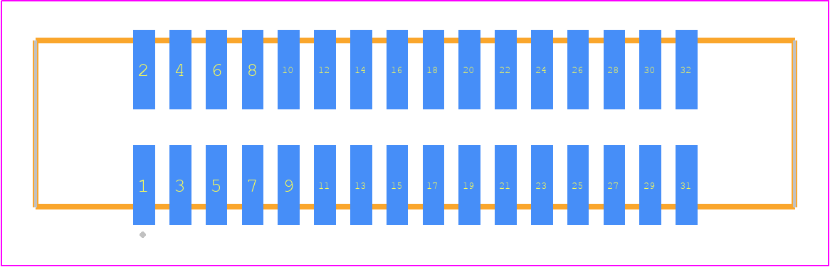 SHF-116-01-S-D-SM - SAMTEC PCB footprint - Other - Other - SHF-116-01-X-D-SM