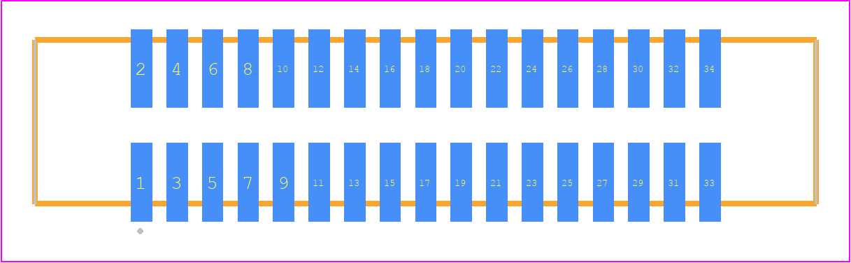 SHF-117-01-S-D-SM - SAMTEC PCB footprint - Other - Other - SHF-117-01-X-D-SM