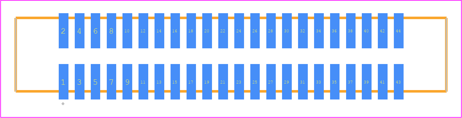 SHF-122-01-F-D-SM - SAMTEC PCB footprint - Other - Other - SHF-122-01-X-D-SM