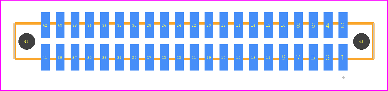 SFC-121-T2-F-D-A-K - SAMTEC PCB footprint - Other - Other - SFC-121-T2-XX-D-A-K