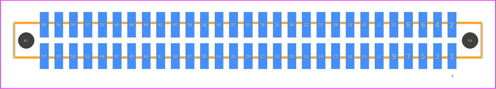 SFC-129-T2-L-D-A-K - SAMTEC PCB footprint - Other - Other - SFC-129-T2-XX-D-A-K
