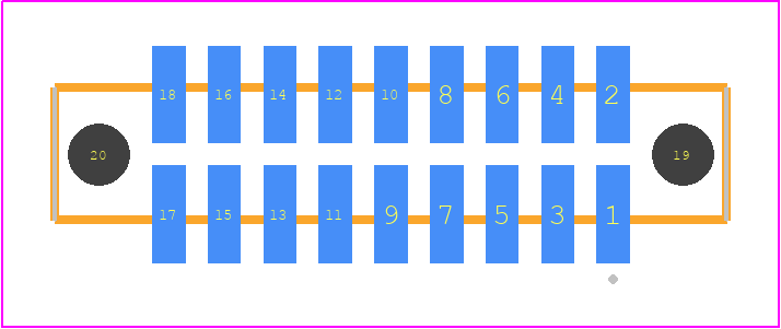 SFC-109-T2-F-D-A - SAMTEC PCB footprint - Other - Other - SFC-109-T2-XX-D-A