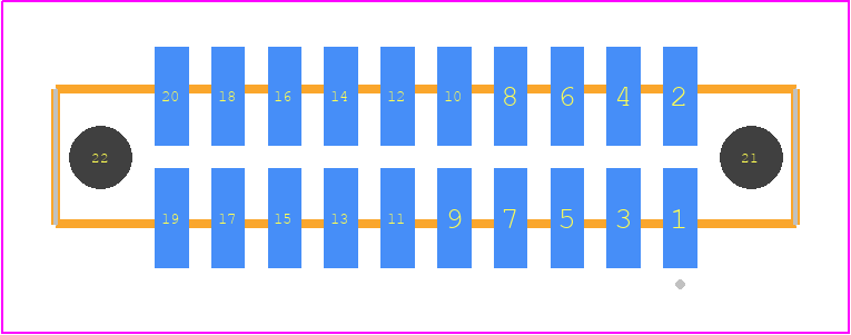 SFC-110-T2-LM-D-A - SAMTEC PCB footprint - Other - Other - SFC-110-T2-XX-D-A