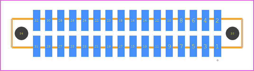 SFC-116-T2-F-D-A - SAMTEC PCB footprint - Other - Other - SFC-116-T2-XX-D-A