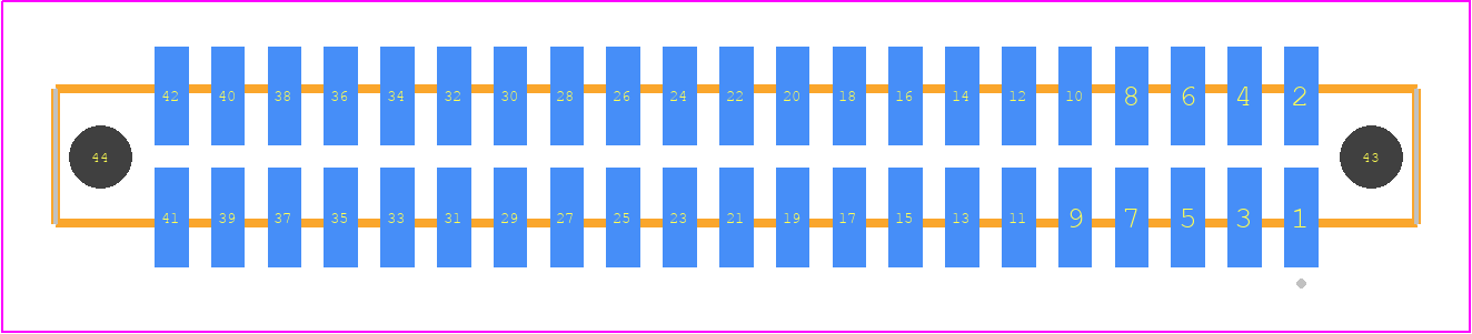 SFC-121-T2-L-D-A - SAMTEC PCB footprint - Other - Other - SFC-121-T2-XX-D-A